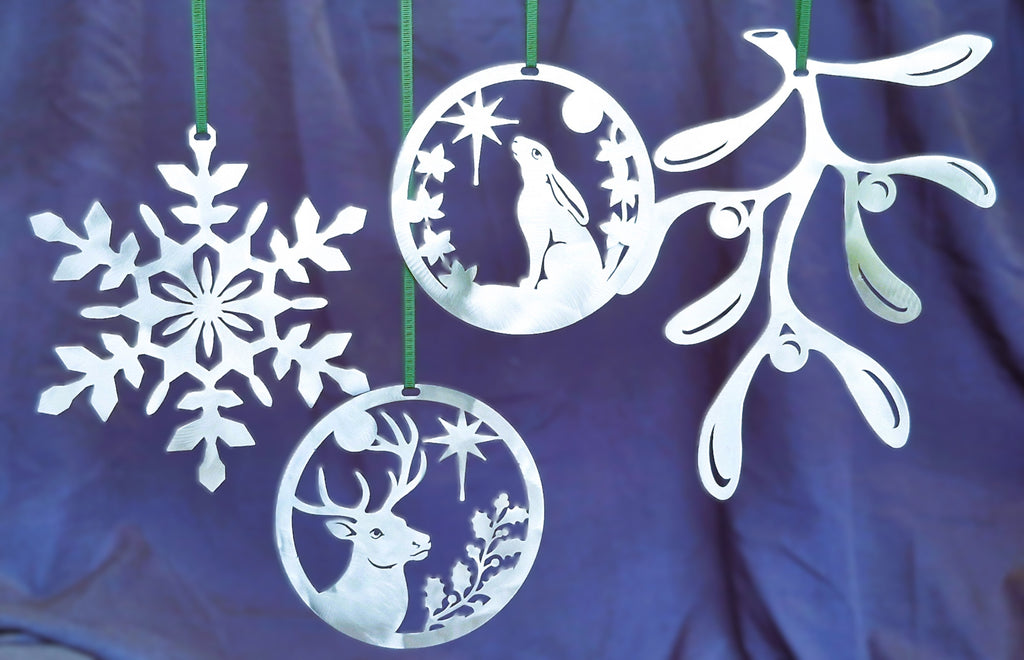 A Country Christmas in Steel – Set of Four