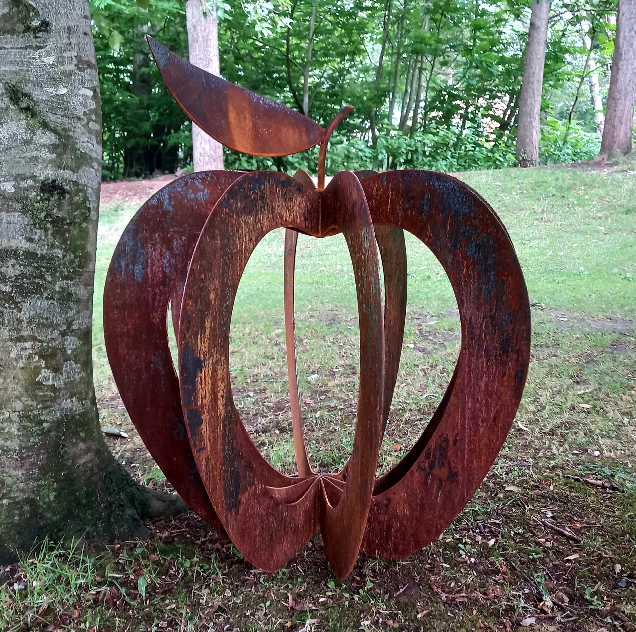 Rusty Apple Sculpture