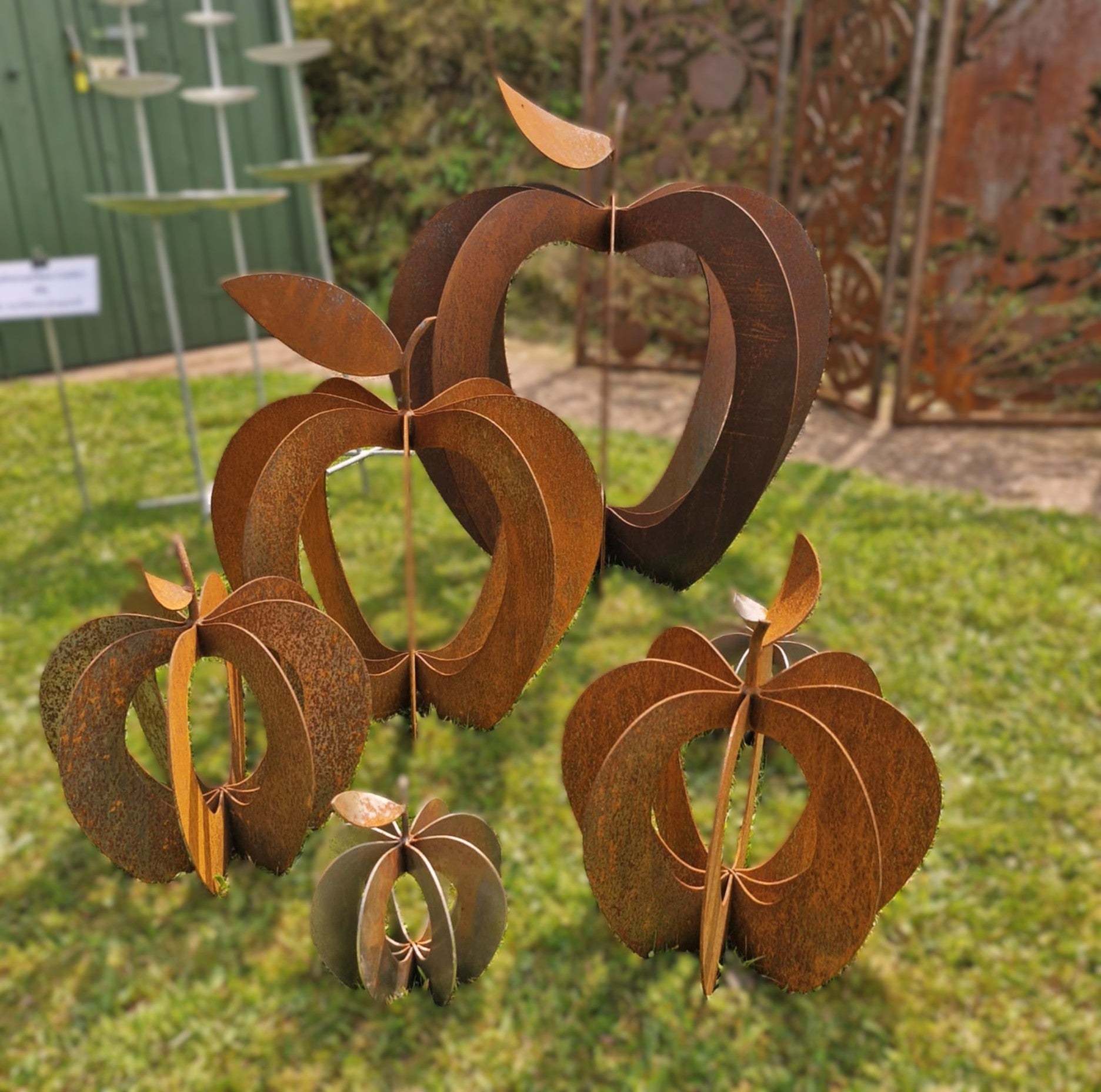Rusty Apple Sculpture