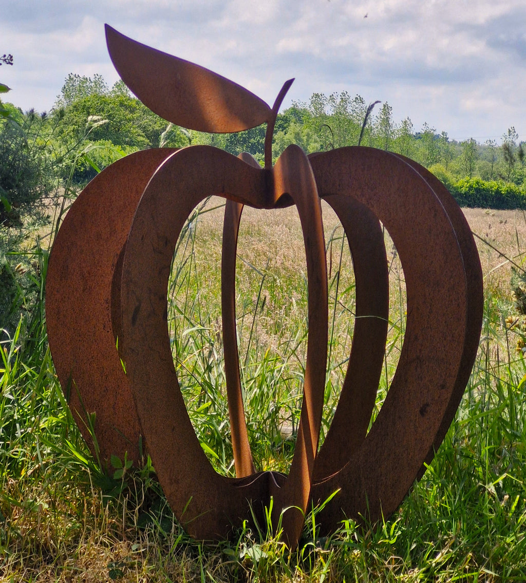 Rusty Apple Sculpture
