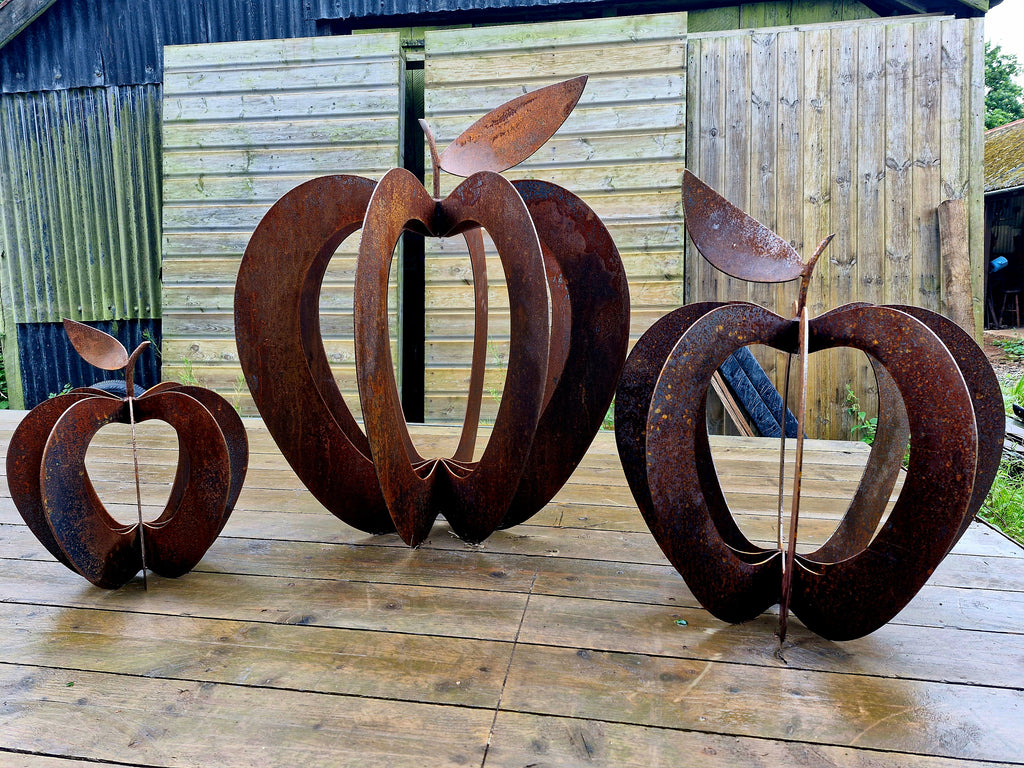 Rusty Apple Sculpture