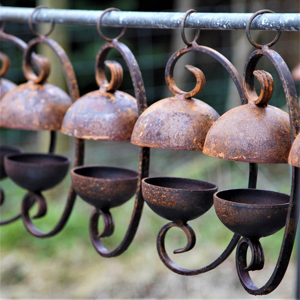 Rusty Bird Feeder Dome Shape