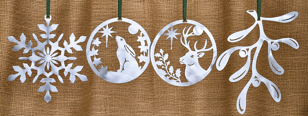 a country Christmas in steel collection
