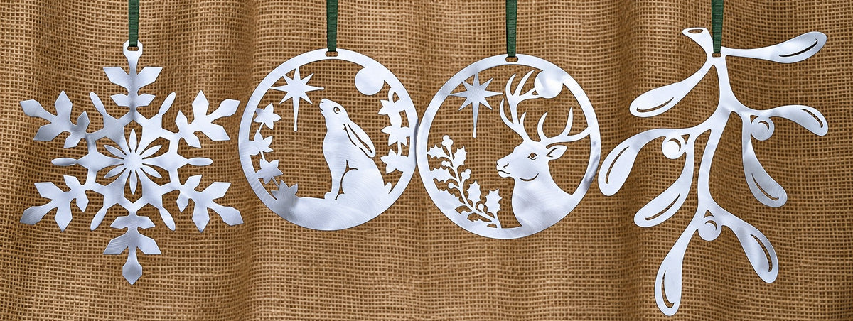 a country Christmas in steel collection
