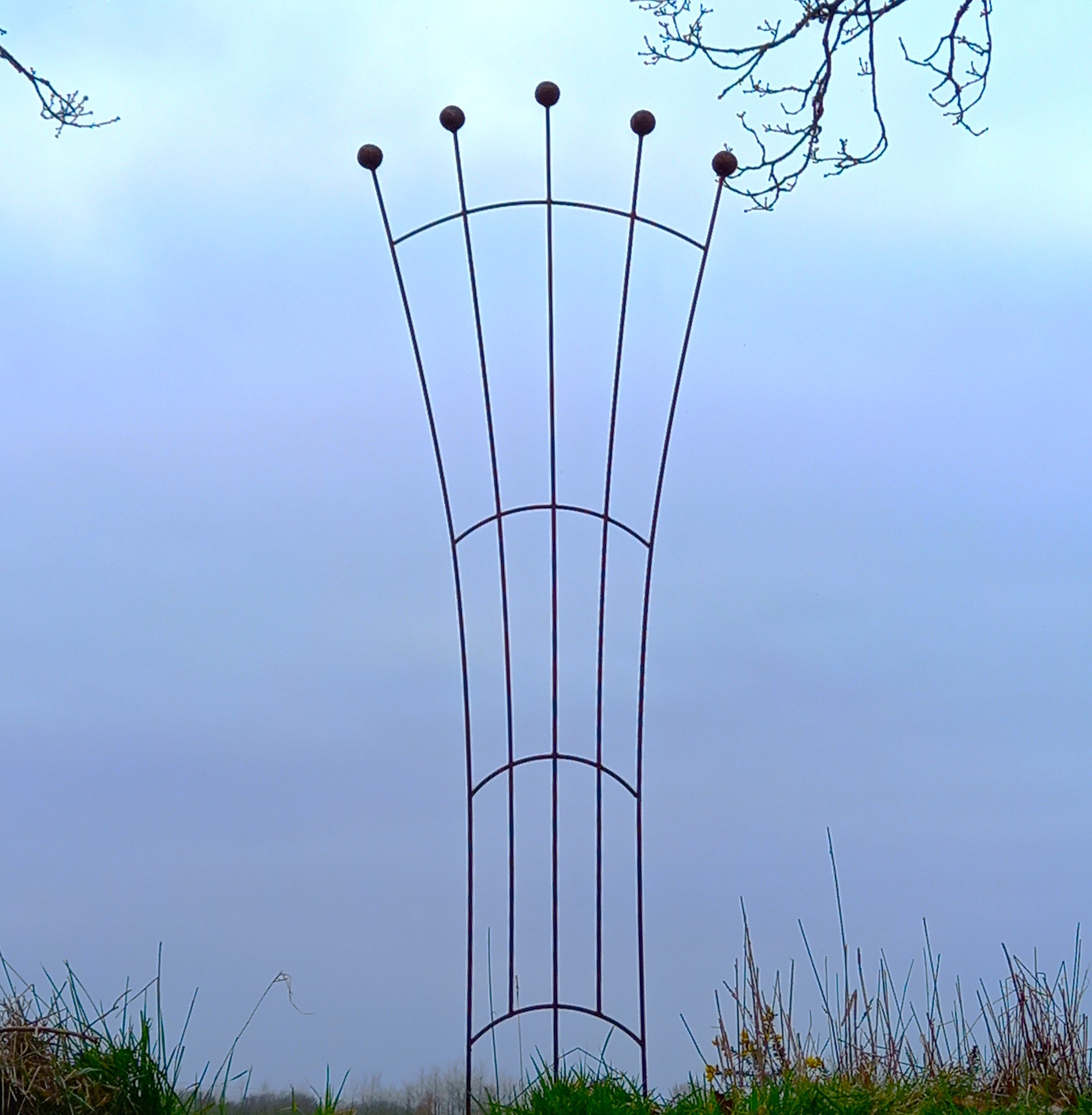 Trellis Fan Shape Rust