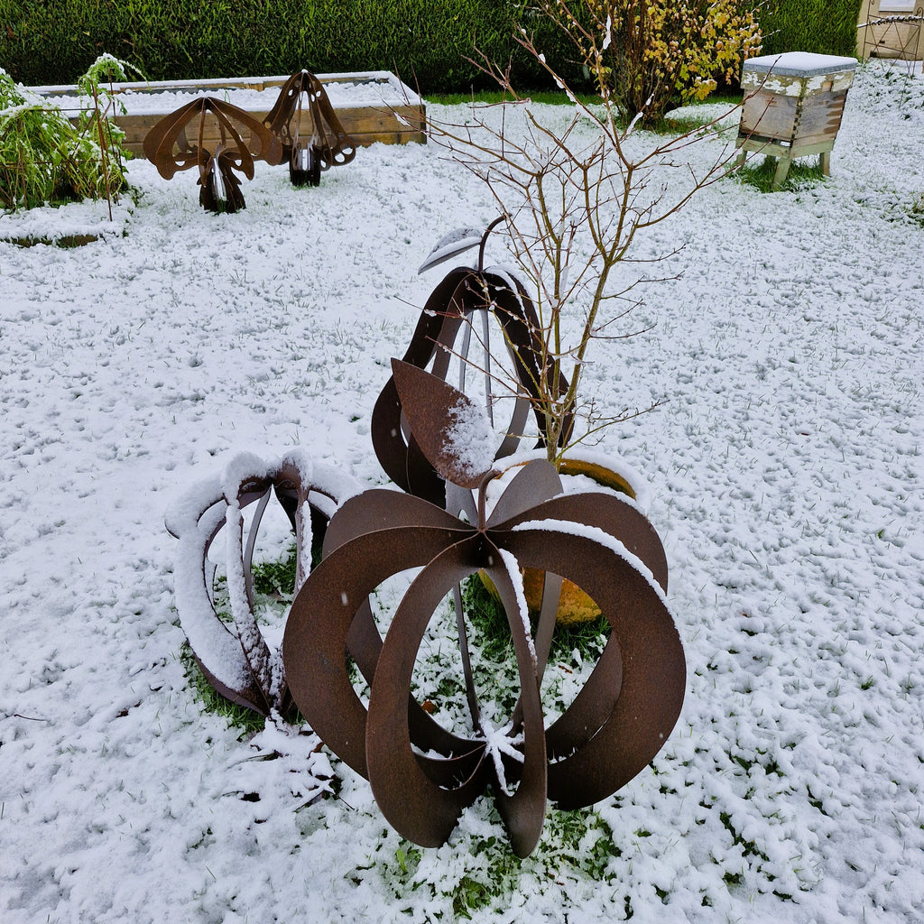Rusty Apple Sculpture