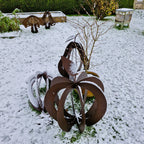 Rusty Apple Sculpture
