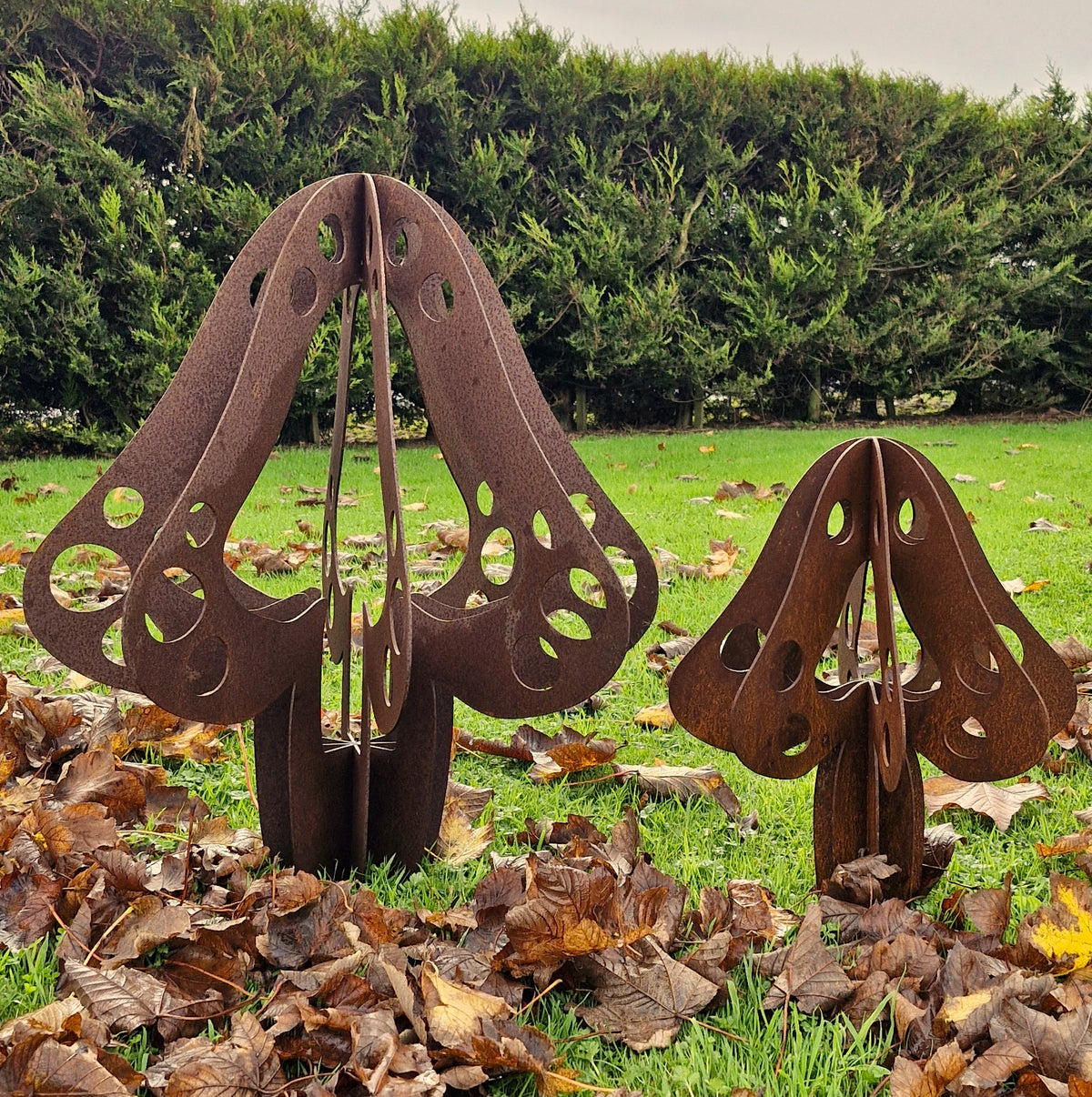 Rusty Toadstool Sculpture