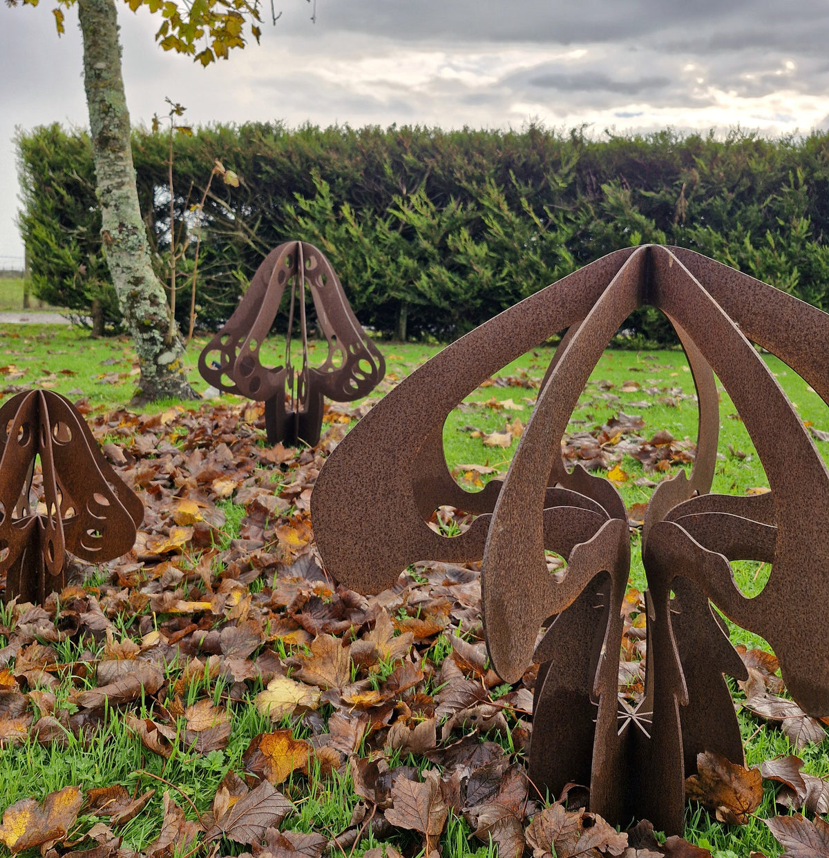 Rusty Toadstool Sculpture