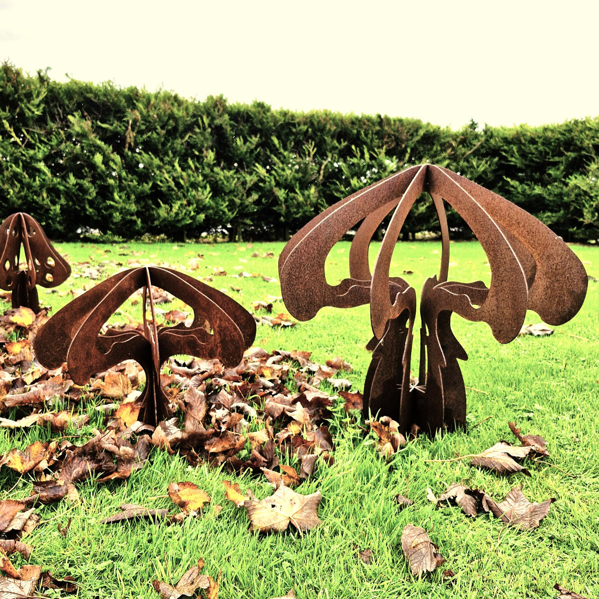 Rusty Mushroom Sculpture
