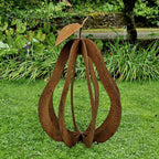 Rusty Pear Sculpture
