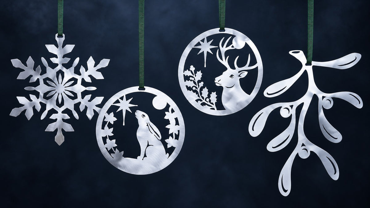 A Country Christmas in Steel – Set of Four