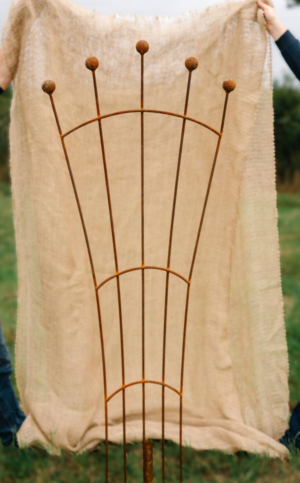 Trellis Fan Shape Rust