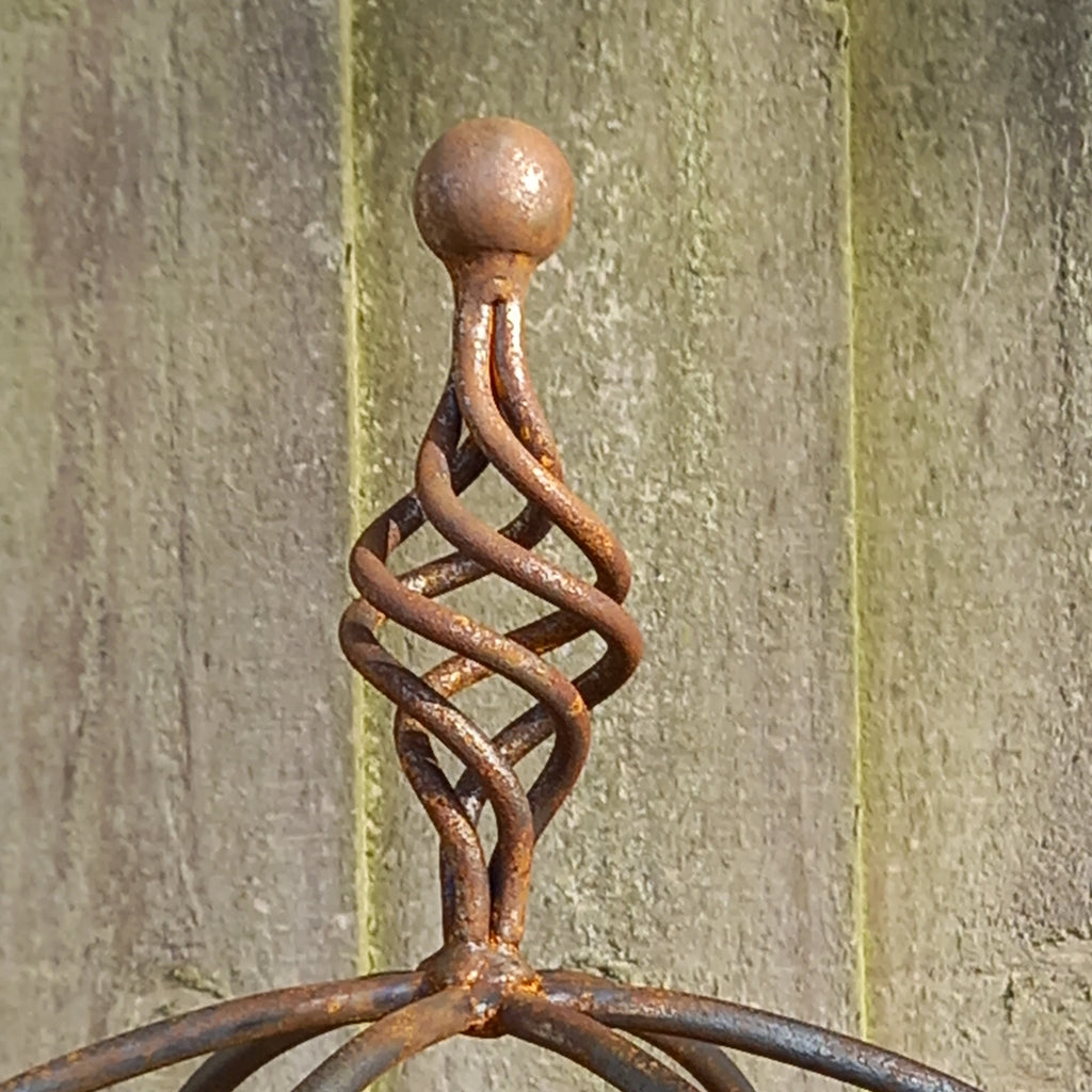 Steel Garden Obelisk for Roses, Clematis, Sweet Peas and Climbing Plants - Twist Top.