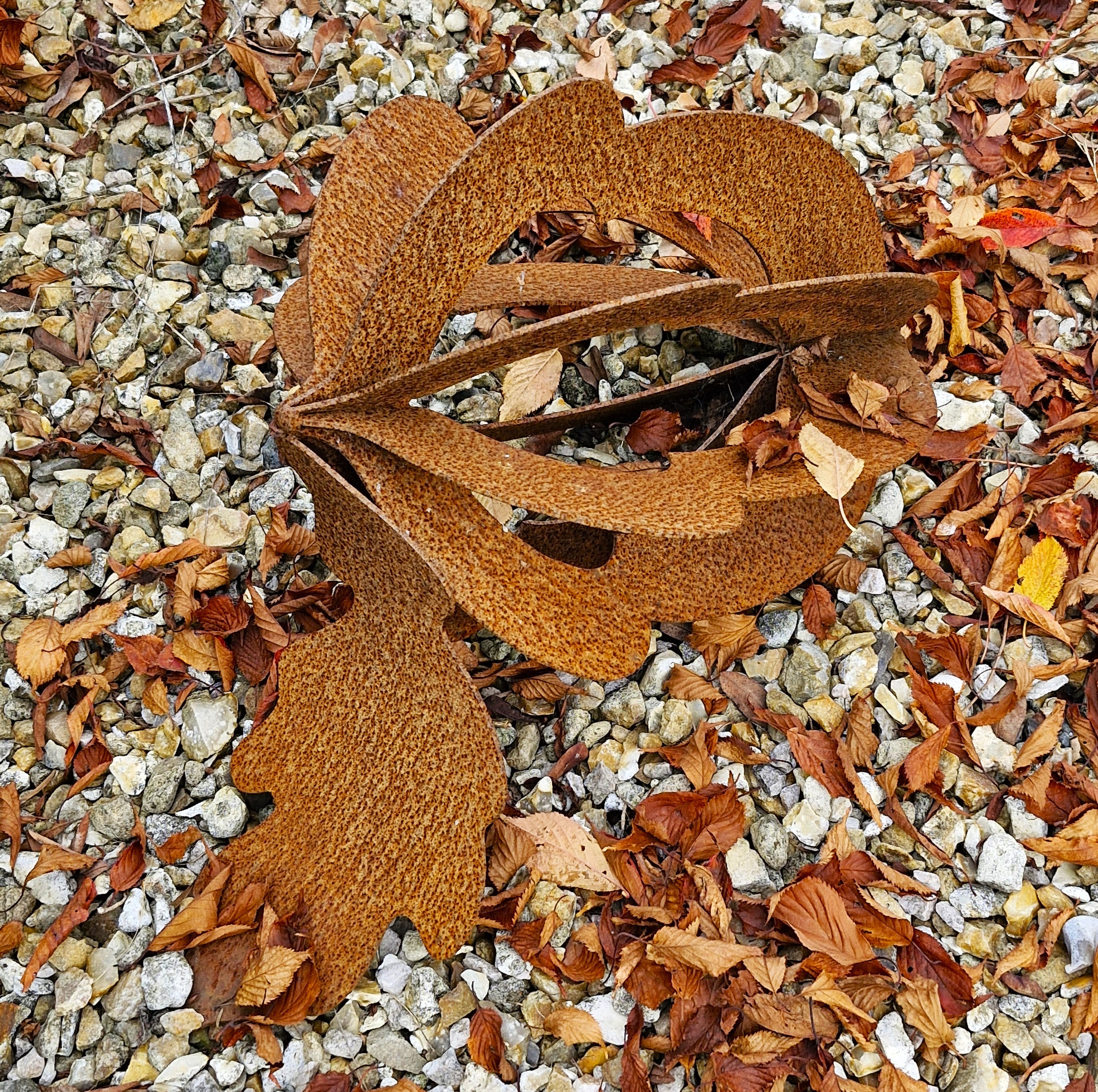 Rusty Acorn Sculpture