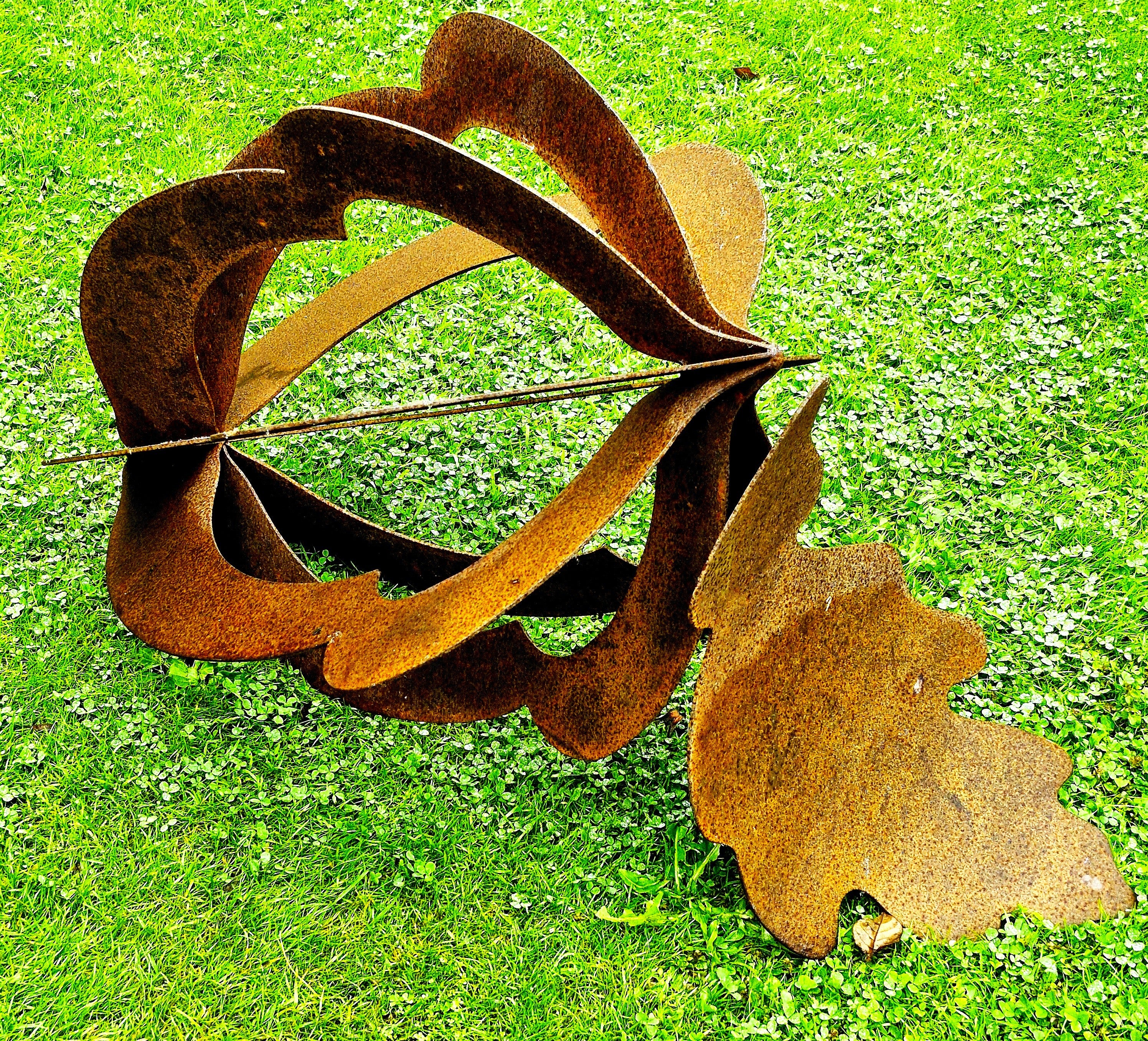 Rusty Acorn Sculpture