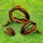Rusty Acorn Sculpture