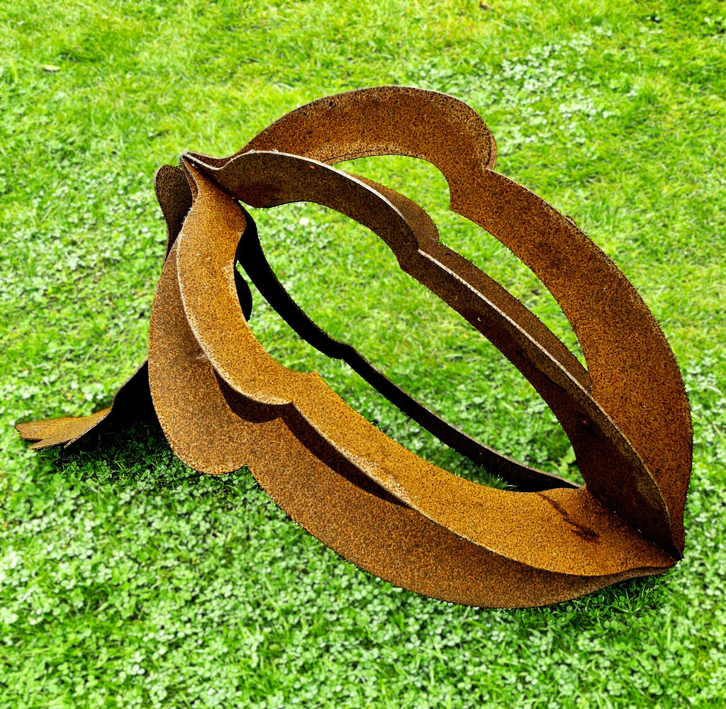 Rusty Acorn Sculpture