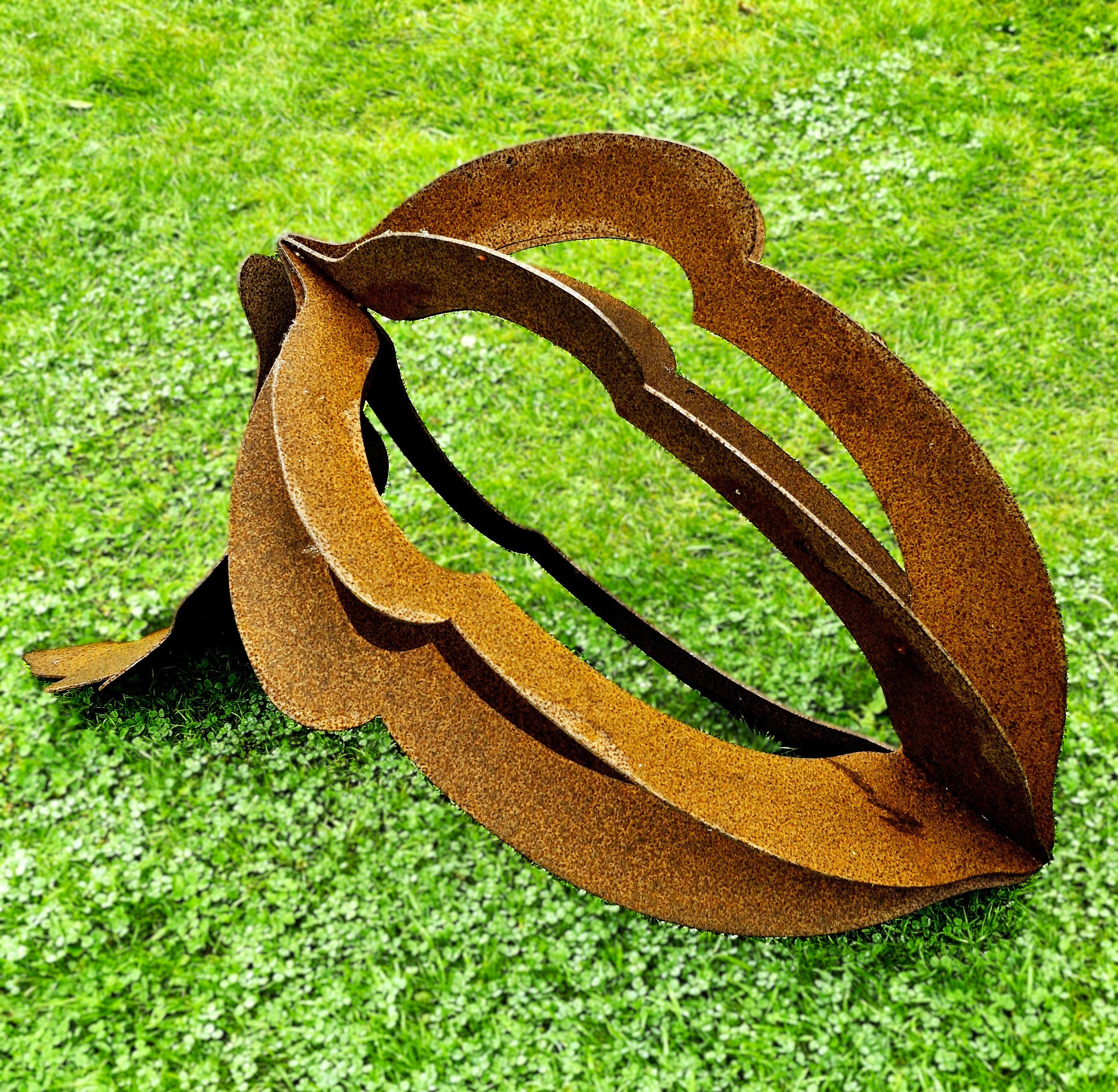 Rusty Acorn Sculpture
