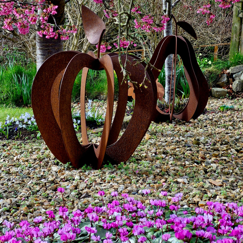 Rusty Apple Sculpture