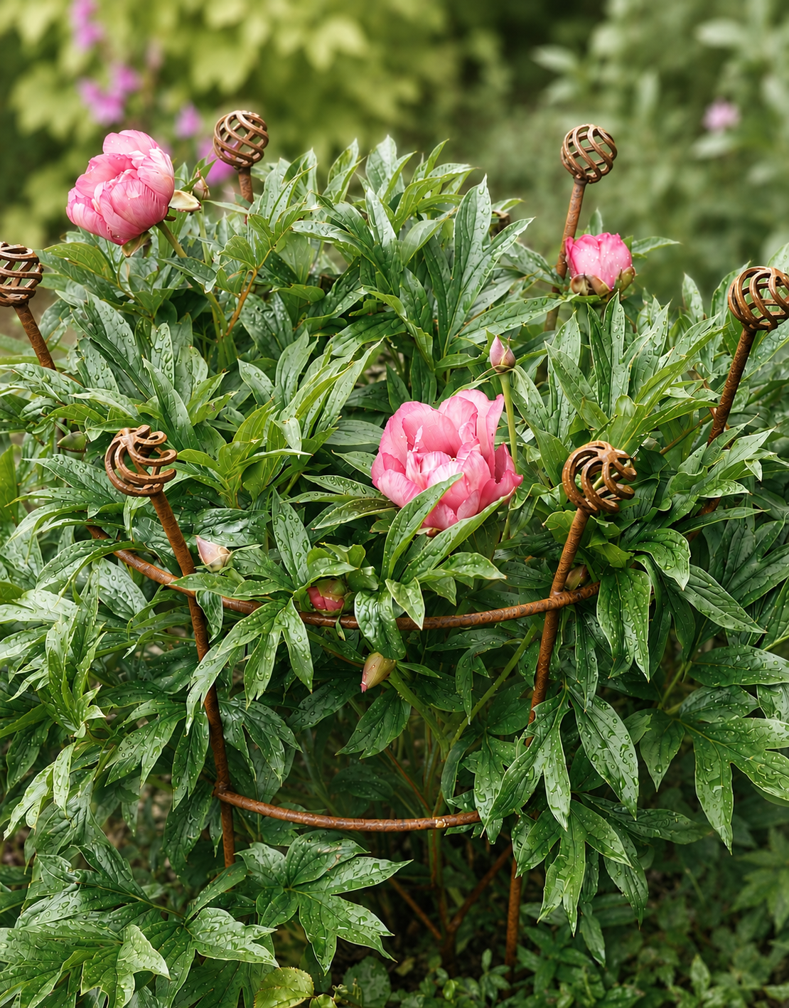 peony support for visions of sugar plums